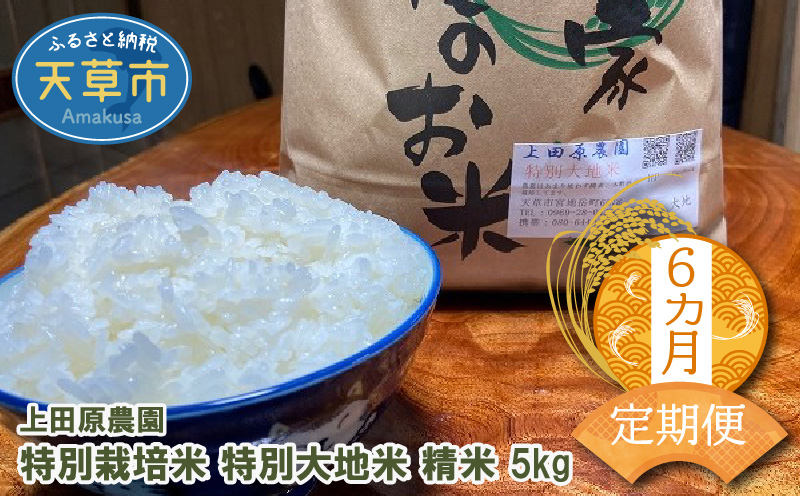 S051-T05_【6ヶ月定期便】特別栽培米 特別大地米 精米 5kg